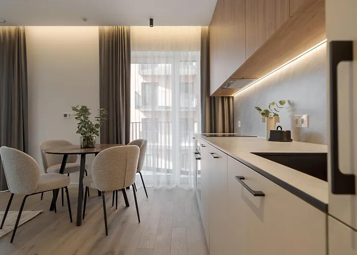 公寓 Nature Park Near River, Modern 2bed, Fast Wi-fi, Kitchen Oven 维尔纽斯